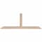 Ekena Millwork Portland Smooth Timber Gable Bracket, Douglas Fir, 60"W x 22"H x 1 1/2"D x 3 1/2"F, 9/12 Pitch GBW060X22X0204POR00SDF - alternate 1
